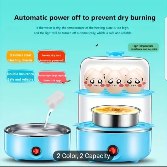 blue 7 egg steamer - Picture 2 of 4